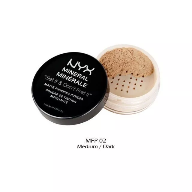 NYX Mineral Set It Don't Fret It Matte Loose Finishing Powder MEDIUM DEEP MFP02