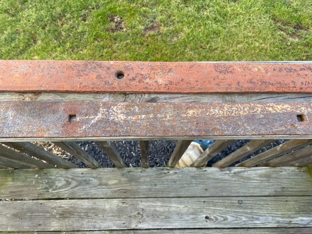 2 Cast Iron Barn Strap Hinges 46.5 50.5" Gate wrought Architectural Salvage 3