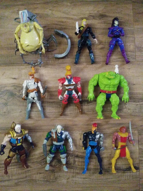 Xmen Action Figure Lot 1990s Xforce Mojo cable