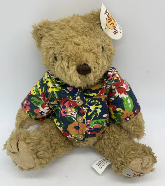 HAWAIIAN HARD ROCK CAFE HONOLULU SHIRT TEDDY BEAR PLUSH STUFFED W/ Tag