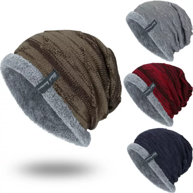 Winter Beanies Slouchy Chunky Hat for Men Women Warm Soft Skull Knitting Hats