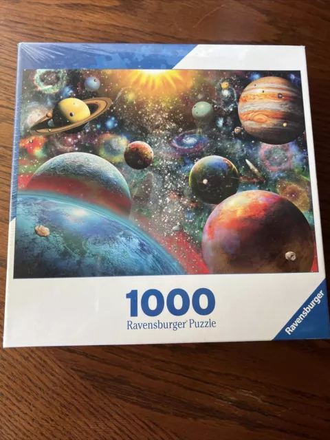 Ravensburger 1000 Piece Jigsaw Puzzle Planetary Vision Solar System 27” x 20”