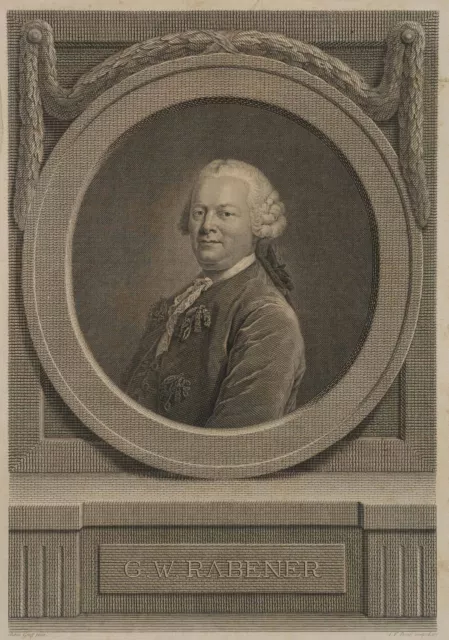 BAUSE (*1738) nach GRAFF (*1736), Gottlieb Wilhelm Rabener, um 1800, KSt.