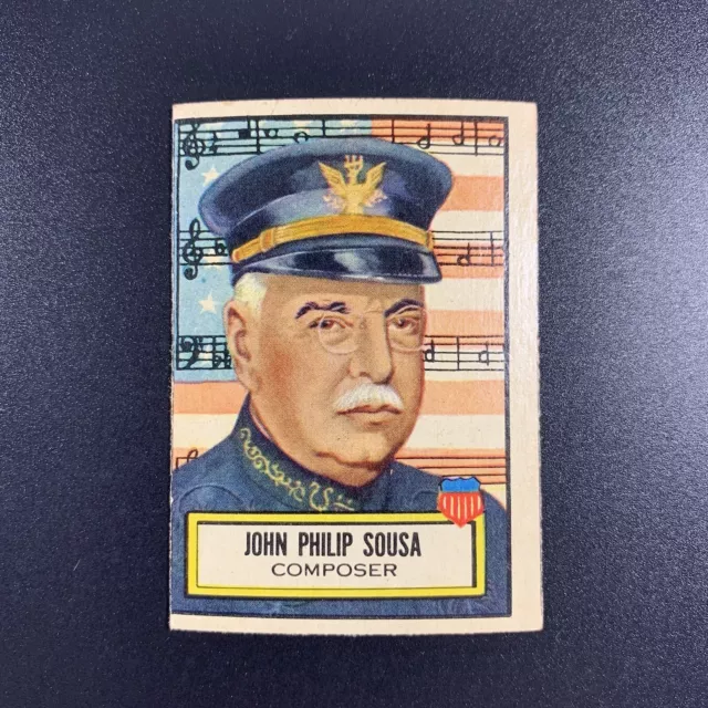 1952 Topps Look n See Set Card #115 JOHN PHILLIP SOUSA - COMPOSER - RARE/VINTAGE