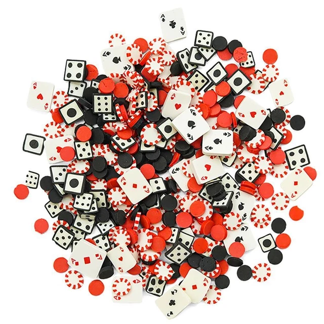 Buttons Galore The Gambler Sprinkletz Embellishments  12g