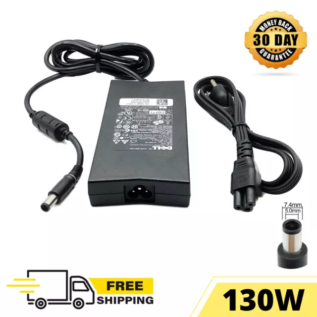 130W Dell Original Charger - Vostro Laptop A840 500 1000 1200 1400 1500 w/cord
