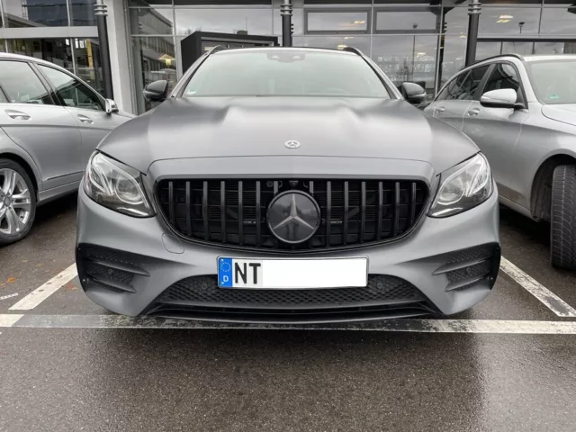 Mercedes Benz Classe E W213 S213 C238 griglia radiatore Panamericana GT nero lucido