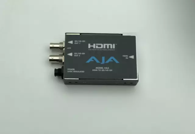 AJA Video Systems Model HA5 HDMI to SDI/HD-SDI Video Audio Converter