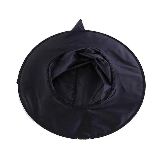 Cappello da strega nero Halloween cosplay luminoso cappello da strega decorazioni per taglio