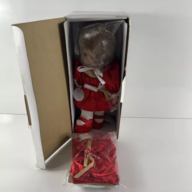 New Precious Moments Christmas Stocking Doll 15" 2008 16th Edition #4098