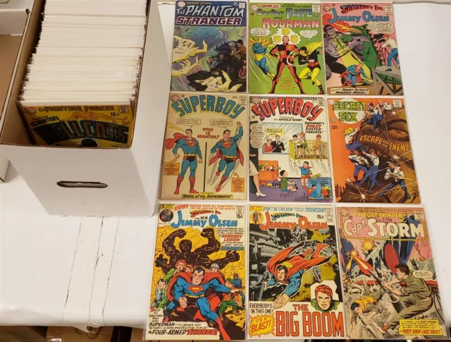 Lot Of (100+) Silver Age Dc Comic Books World's Finest Aquaman Superman Fn- 5.5