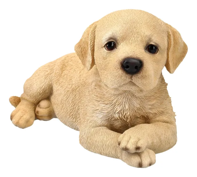 Pacific Trading Labrador Puppy Lying Down Figurine 7.8 Inch Brown