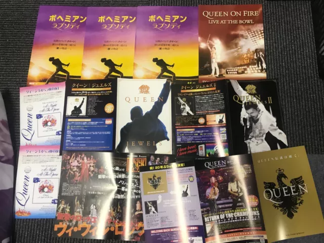 QUEEN Bohemian Rhapsody Japan FLYER x10 Freddie Mercury Night at the Opera RARE