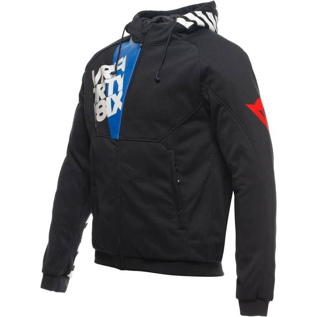 Dainese Men's Motorcycle Hoody VR46 Daemon-X - Sweater Hoodie with Protectors