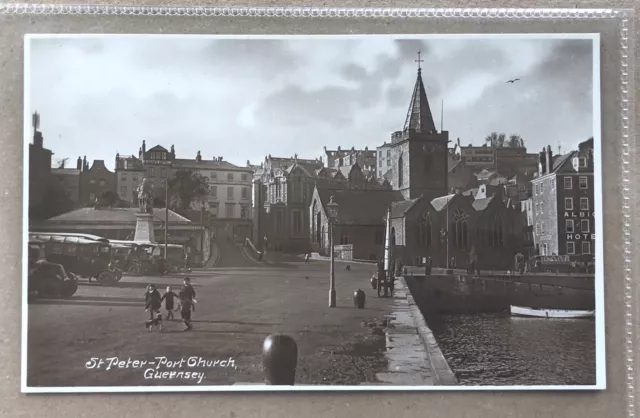 St Peter - Port Church - Guernsey - Chanel Islands - Real Photo - Early Card