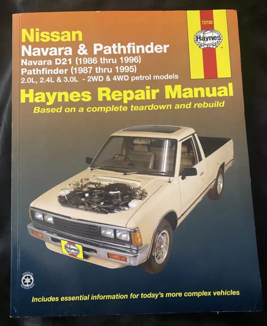 Nissan Navara D21 1986-1996/Pathfinder 1987-95 Petrol Haynes Repair Manual 72730