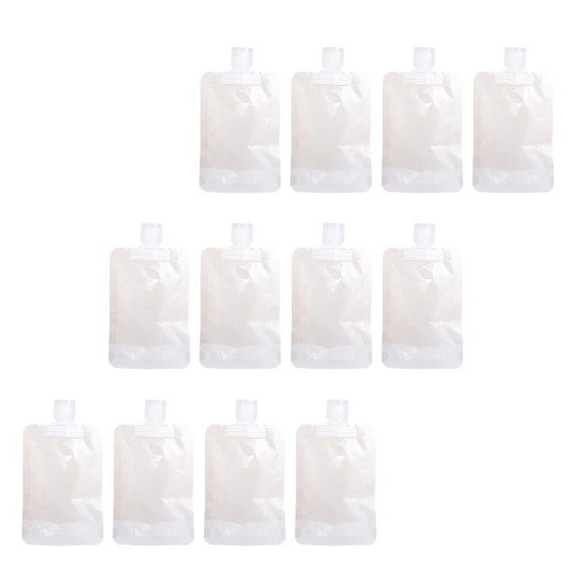 Bolsa de loción champú portátil bolsa de almacenamiento de loción plástico blanco