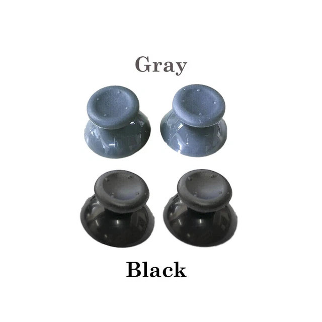 2pcs Black/Gray Replacement Thumb Sticks Analog for Microsoft Xbox 360 Joysticks