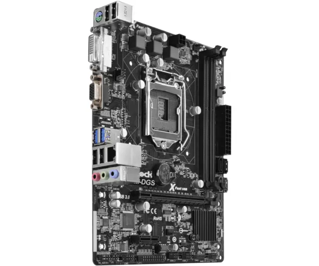 AsRock H81M-DGS R2.0 Mainboard Aufrüst Bundle 8GB RAM Intel Core i5-4460 +Lüfter