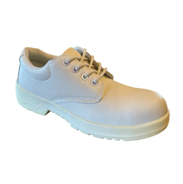 UK SIZE 7 So Safe Steel Toe Cap Safety Shoes 300 White EN ISO 20345 S2 ...