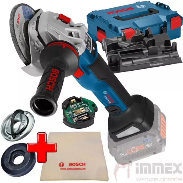 Bosch Akku-Winkelschleifer 18V GWS 18V-10 SC Professional + GCY42 06019G340B