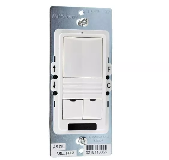 Legrand Wattstopper LMPW-102-W DLM PIR 2 Button Wall Mount Switch