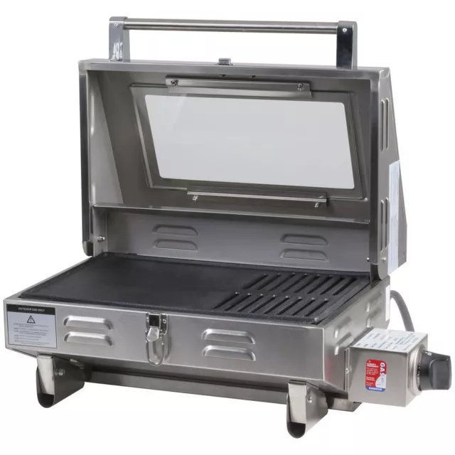 Portable Gas BBQ Stainless Steel 316 Grade RV Grill for Marine, Caravan, Camping