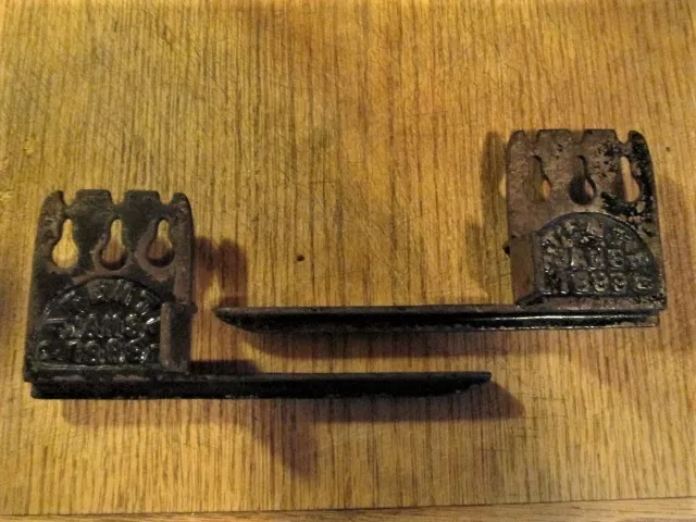 Unique Shelf Brackets Inside Window Frame Jewett Patent 1899 Antique Cast Iron