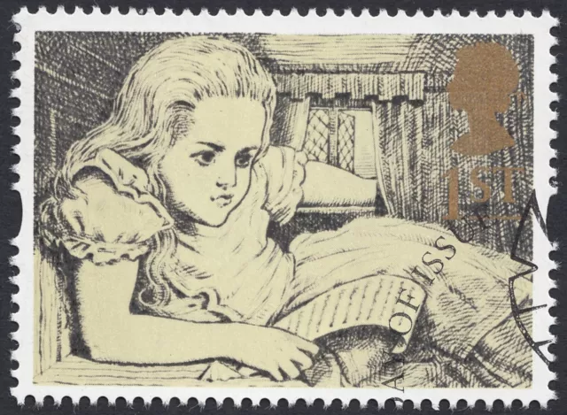 Alice in Wonderland illustrated on 1994 fine used GB stamp