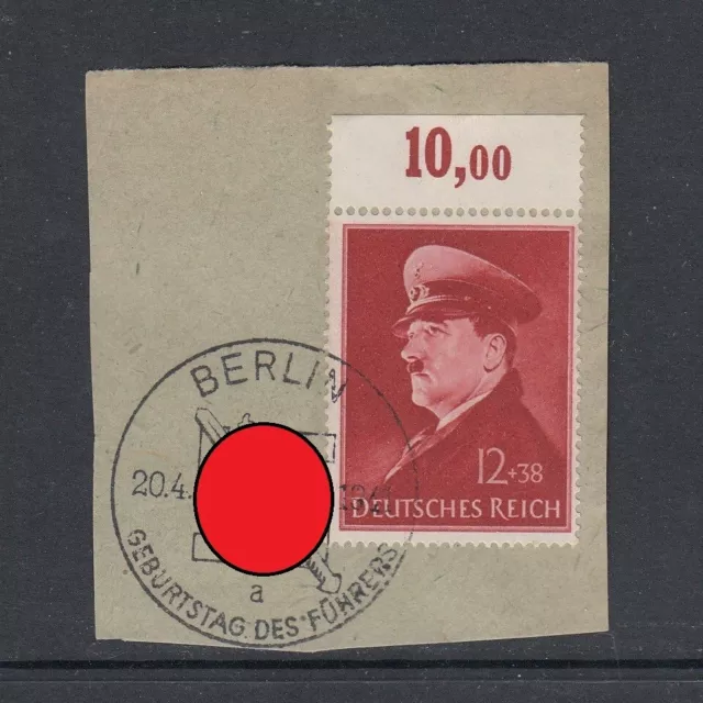Deutsches Reich - Michel-Nr. 772 mit Oberrand gestempelt SST auf Briefstück