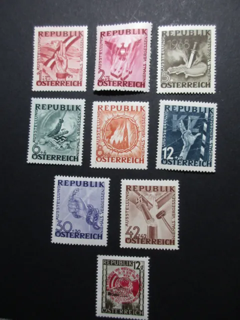 Österreich 1946,  Mi. 776-783, + 784, postfrisch