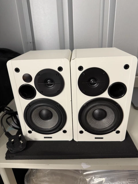 Edifier R1280t Sound System EDIFIER R1280T WHITE Active Bookshelf Studio Speakers System for TV/MAC ...