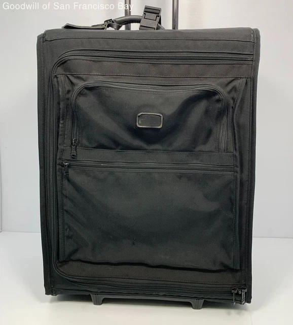 Tumi Alpha 4 Wheeled Carry-On Luggage Rolling Suitcase 27 In Black Pockets