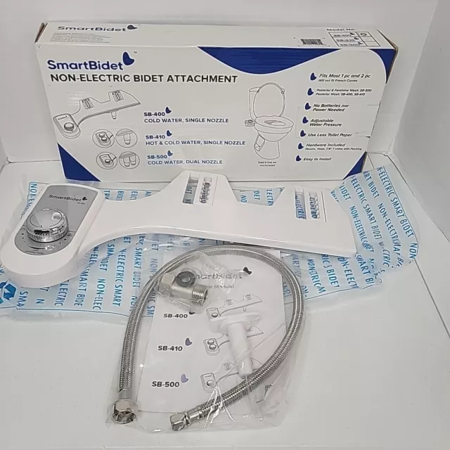 SmartBidet SB-400 Non-Electric Bidet Attachment Single Nozzle NEW NOB