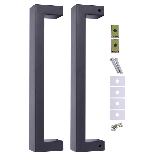 12& ENTRY DOOR Pull Handle Entrance Modern Flat Shape Stainless Steel
