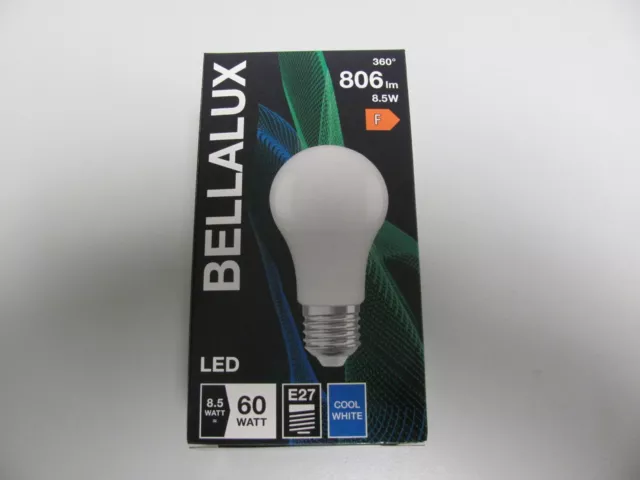 6 x Bellalux LED Leuchtmittel Classic A 60 - 8,5W=60W - E27 - 806lm - Cool White