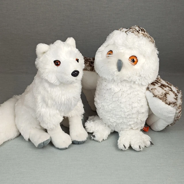 Wild Republic Plüsch Schneeeule, 20 Cm – Realistisch, Kuschelig, Aus Recycelten Materialien