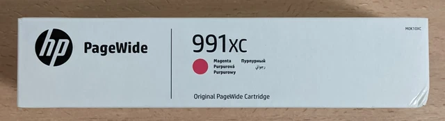 Cartouche D'Encre HP PageWide Originale 991XC Jaune - Toner à Rendement Élevé - Neuf