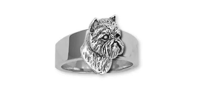 Brussels Griffon Charm Handmade Sterling Silver Dog Jewelry GF9-C