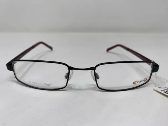 Crush 850034 10 52-20-140 Black/Burgundy Full Rim Eyeglasses Frame W948