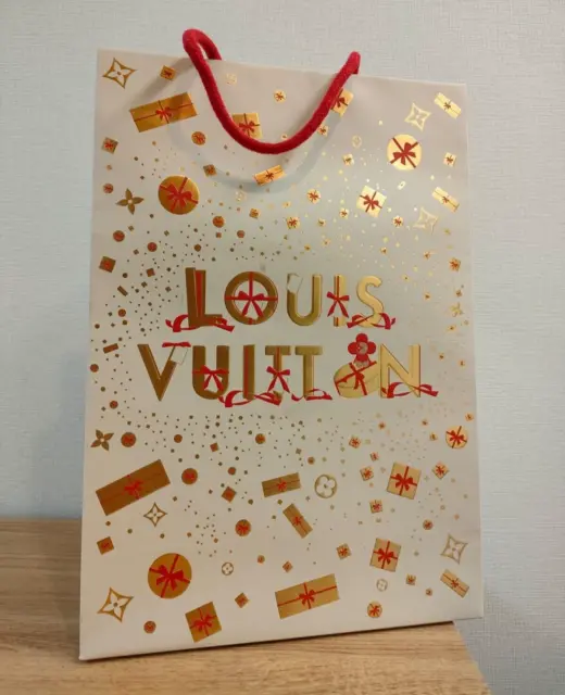 LOUIS VUITTON 2023 Shopping Tote Authentic Empty Paper Gift Bag (14"x10"x4.5")