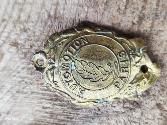 Ancienne Plaque Vélo En Laiton Etoile D'Argent, Cyclisme, Années 1910, Collection
