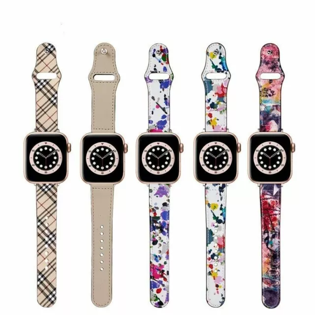 Leder Sportarmband Armband Fit Apple Watch Band iWatch 9 8 7 5 4 3 38/40/42/44mm