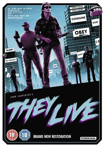 They Live DVD (2018) Roddy Piper, Carpenter (DIR) cert 18 ***NEW*** Great Value