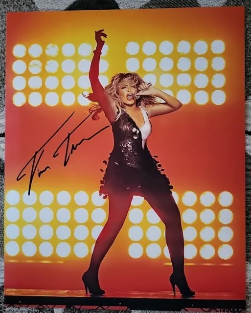 Original Tina Turner 8 x 10 photo signed autographed with COA