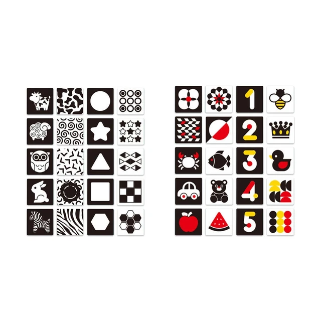 LXQ Lot de 4 cartes flash éducatives pour tout-petits - Cartes flash d' apprentissage préscolaire avec animaux, fruits, transport, parties du corps - Pour enfants de 2 à 6 ans (L-45
