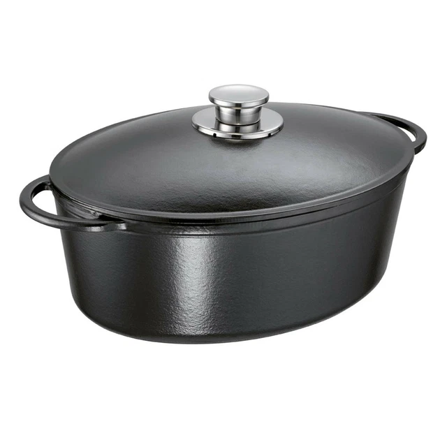 Schulte-Ufer Bräter Rustika Schmortopf Gänsebräter Gusseisen 34 cm 7 L