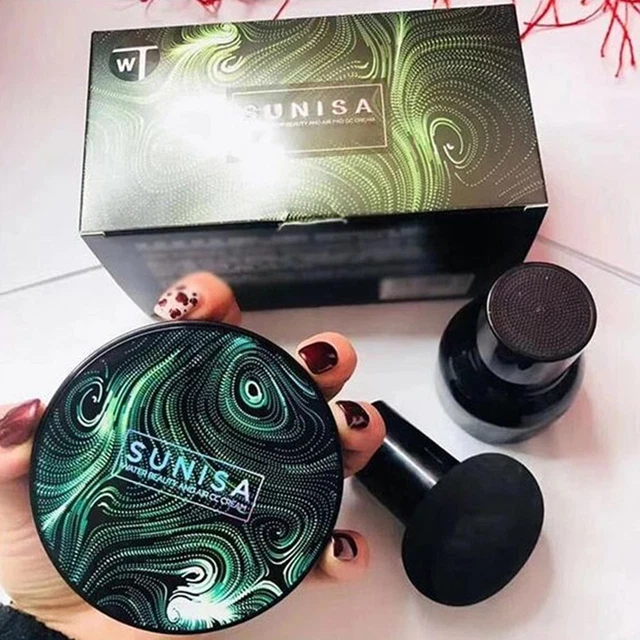 Base aclaradora de larga duración maquillaje facial esponja cojín de aire BB crema