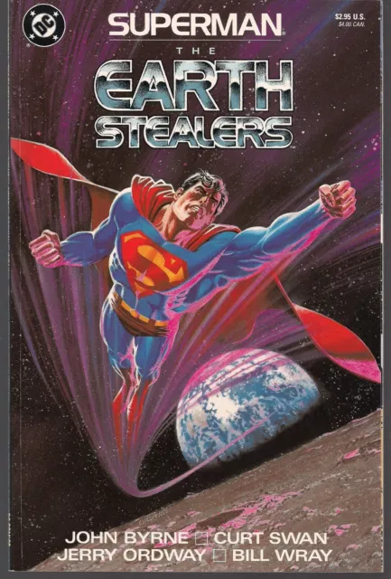 Superman The Earth Stealers Dc 1988 Prestige Sc Tpb Aliens Attack John Byrne Nm-
