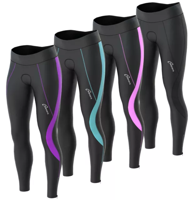 Ladies Cycling Tights Padded Compression Leggings Cycle Womens Tights / Trousers
